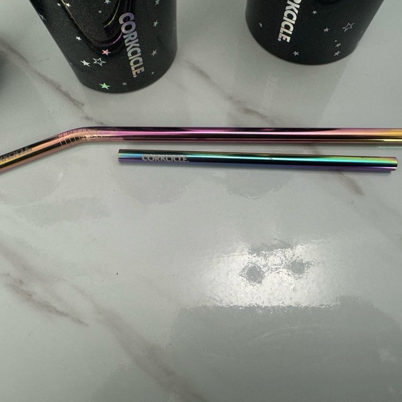 EUC Corkcicle COCKTAIL STRAW 2-PACK Stainless Steel Prism - Picture 7 of 8